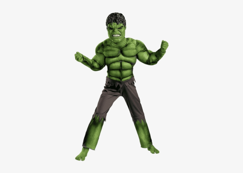 Avengers Hulk Classic Muscle Costume - Hulk Dress For Boys, transparent png download