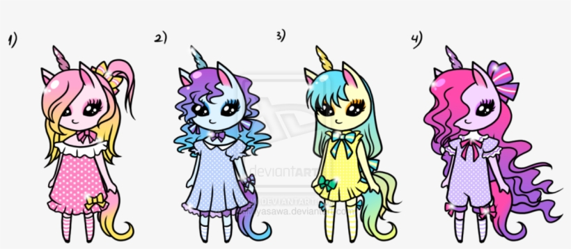 Cute Unicorns Cute Unicorns Girls Adoptables - Unicorn, transparent png download