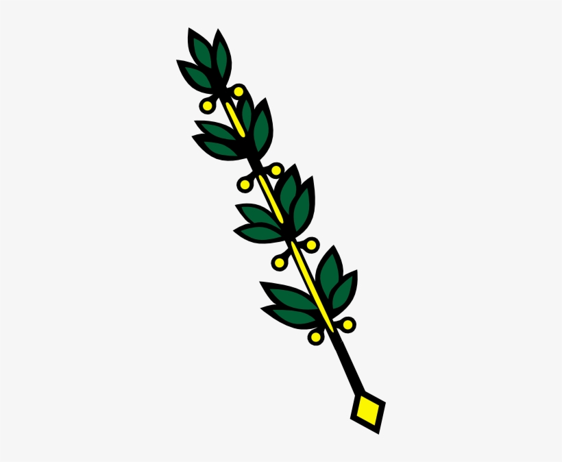 Leaf Stick Clip Art At Clker Com - Leaf On Stick, transparent png download