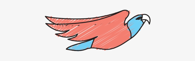 Bird With Big Photos By Canva - Illustration, transparent png download