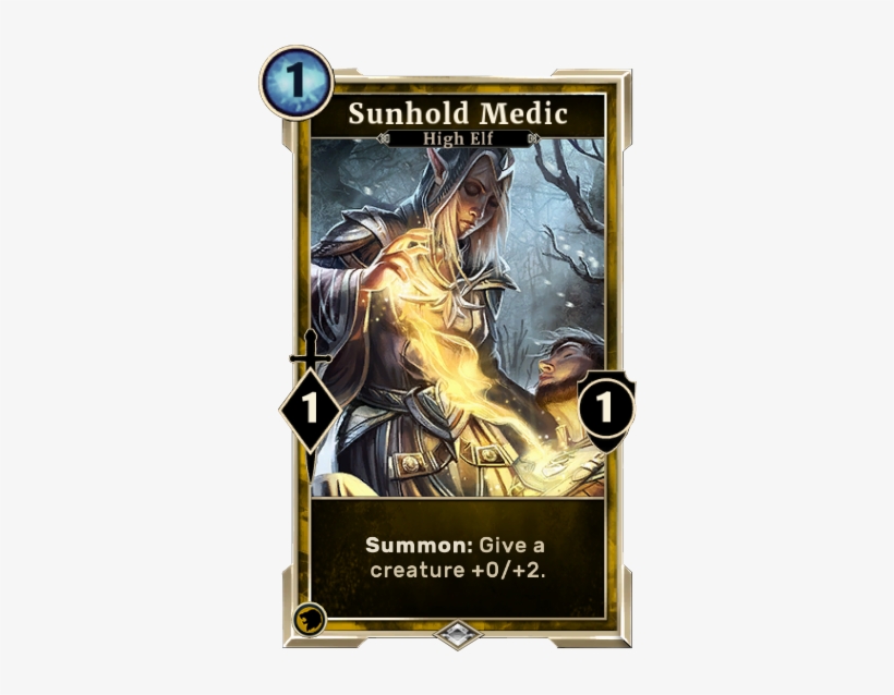 Sunhold Medic - Willpower Card Elder Scrolls Legends, transparent png download