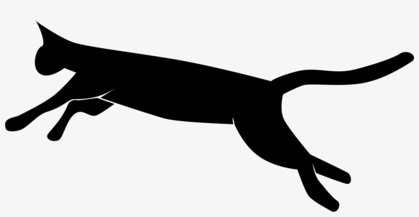 Cat Black - Cat Jump Black Clipart, transparent png download