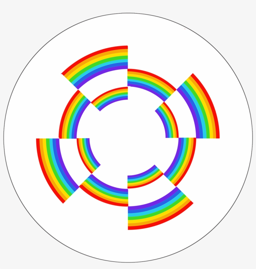 Rainbow Circle - Circle, transparent png download