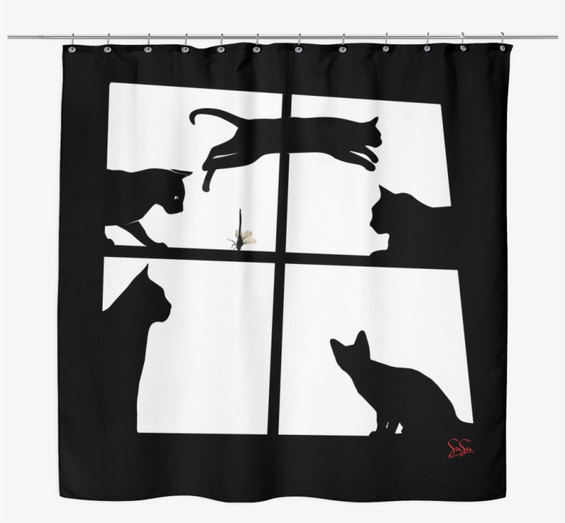 Cats R Jumping Shower Curtain - Window Valance, transparent png download