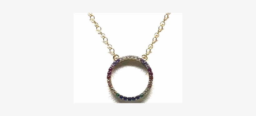 12mm Open Circle Necklace - Circle Necklace, transparent png download