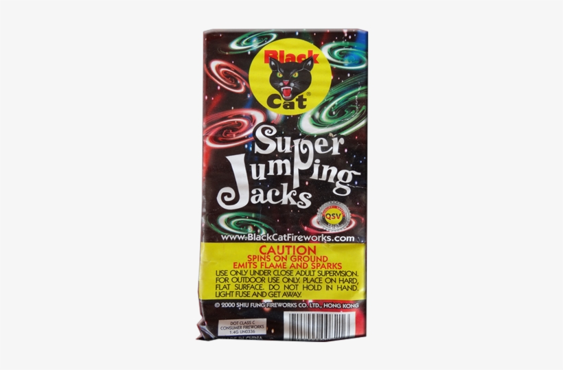 Super Jumping Jacks /4pk - Black Cat Fireworks, transparent png download