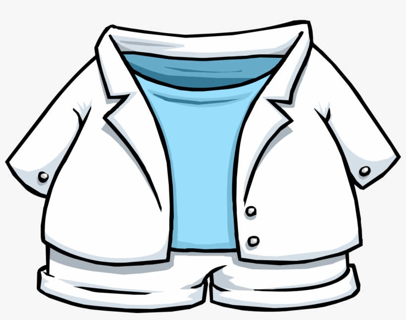 Glacier Suit Clothing Icon Id 4000 - Club Penguin White Clothes, transparent png download