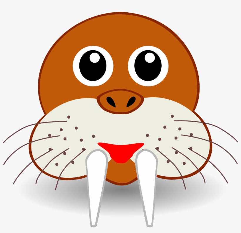 This Free Icons Png Design Of Funny Walrus Face, transparent png download