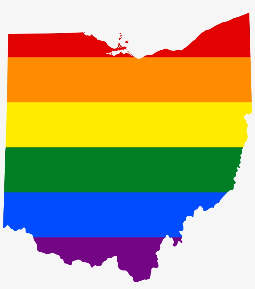 Lgbt Flag Map Of Ohio - Ohio Congressional Districts 2018, transparent png download