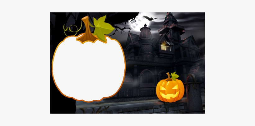 Huge Fearful Pumpkin - Marco De Calabaza Png, transparent png download