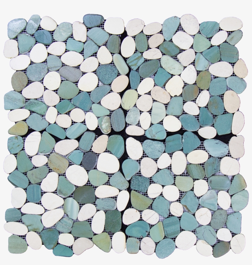 Glacier Indonesian Pebble Mosaic - Pebble, transparent png download