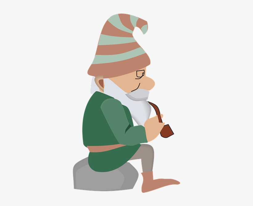 Elf Clipart Garden - Hanging With My Gnomies Shower Curtain, transparent png download