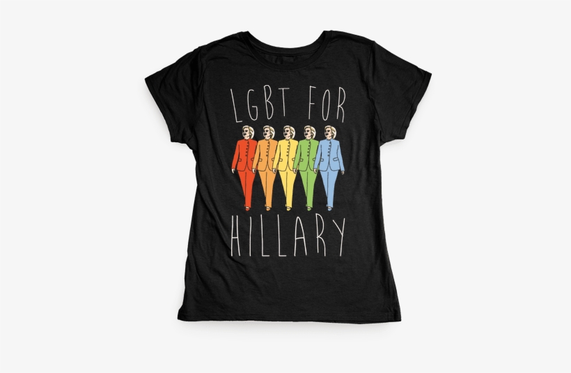 Lgbt For Hillary White Print Womens T-shirt - Harry Potter Shirts, transparent png download