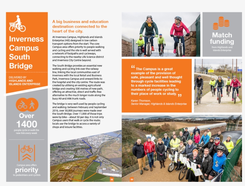Sustrans Scotland On Twitter - Brochure, transparent png download