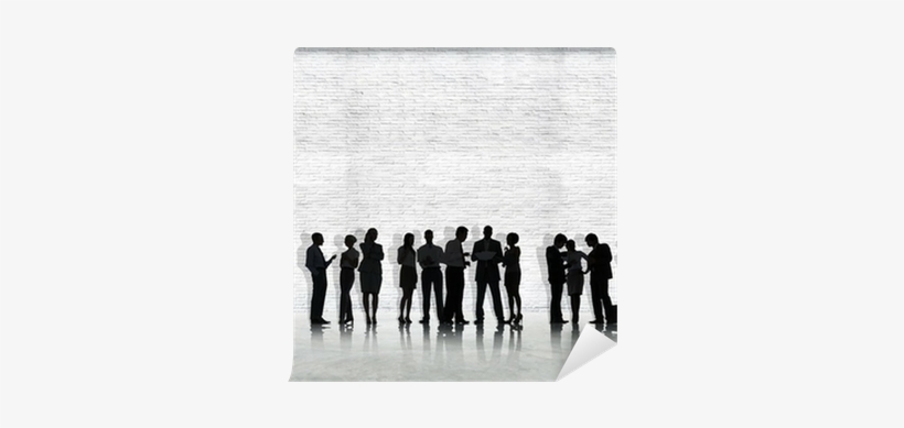 Silhouette Of Business People On Concrete Background - Migrant Entrepreneurship, transparent png download