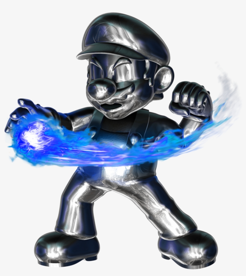 Metal Mario Fireball 4 4 By Nibroc Rock-d90bule - Metal Mario Super Smash Bros 4, transparent png download