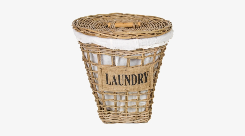 Laundry Basket - Koboo/cotton - Hsm Collection - Wasmand Laundry - Rond - Linnen, transparent png download