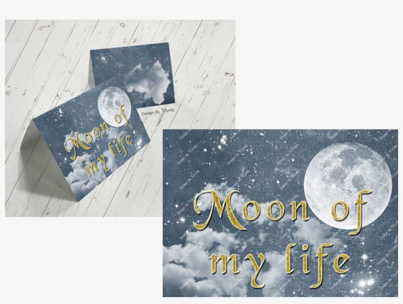 Moon Of My Life With Distressed Background - Moon, transparent png download