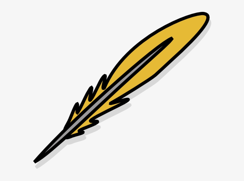 Feather Clipart Black And White, transparent png download