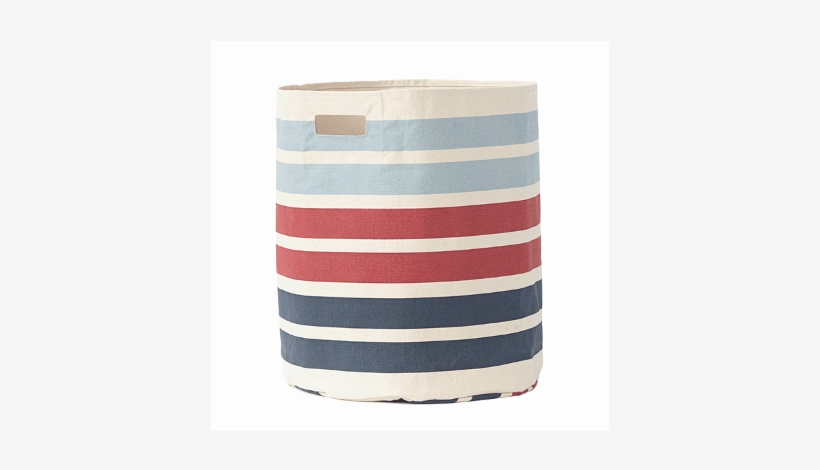 Photo - Hipvan - Petit Pehr Blue 3 Stripe Hamper, transparent png download