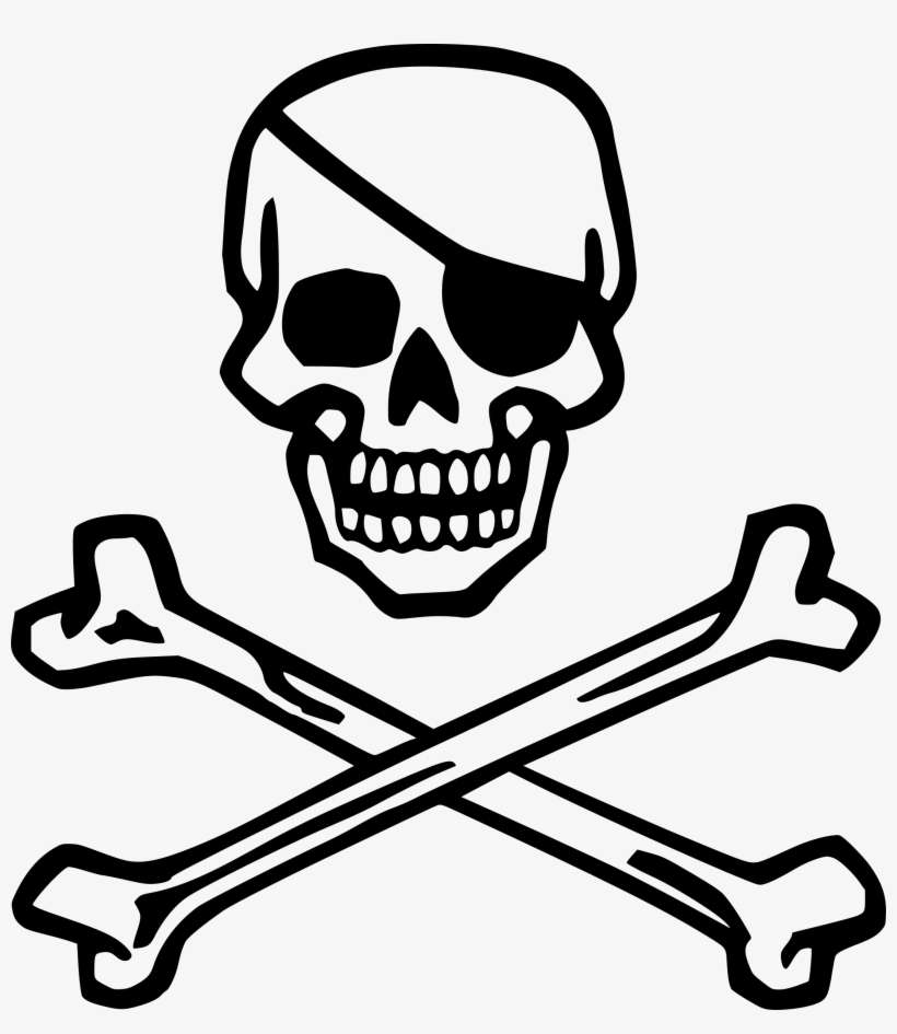 Banner Royalty Free Library Big Image Png - Skull And Crossbones Clip Art, transparent png download
