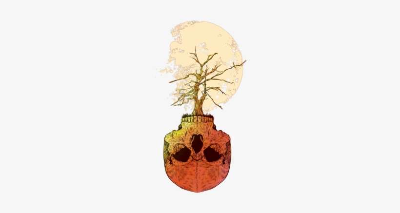 Skull Tree, Skull, Skelleton, Bones Png And Vector - Skull, transparent png download