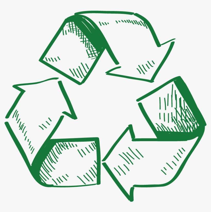 Recycle Logo Sketch, transparent png download