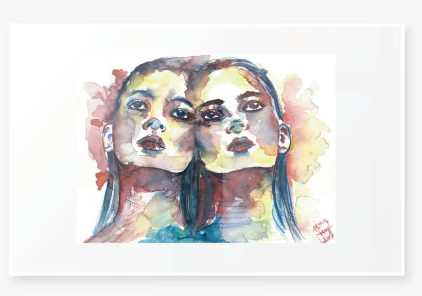 Feeling Split - Watercolor Paint, transparent png download