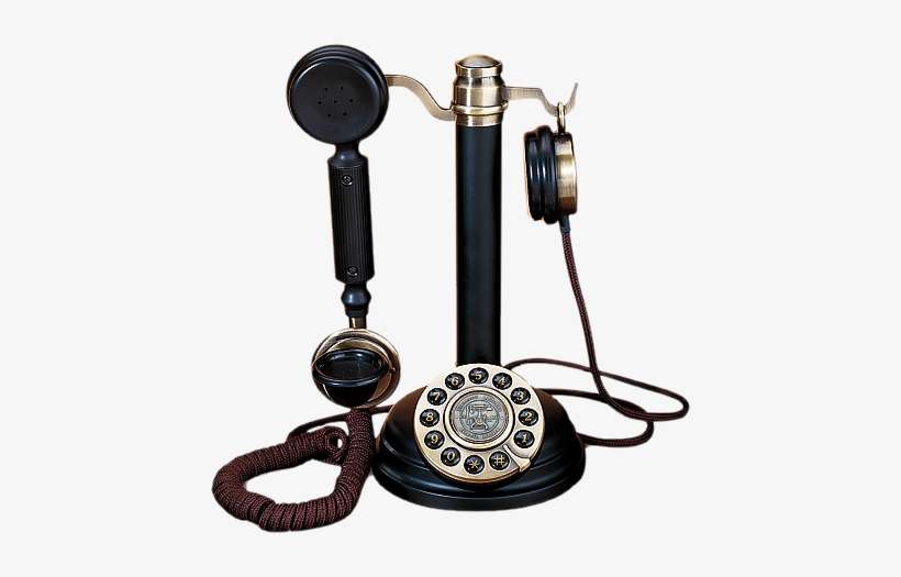 Share This Image - Telephone Vintage Blackand White, transparent png download