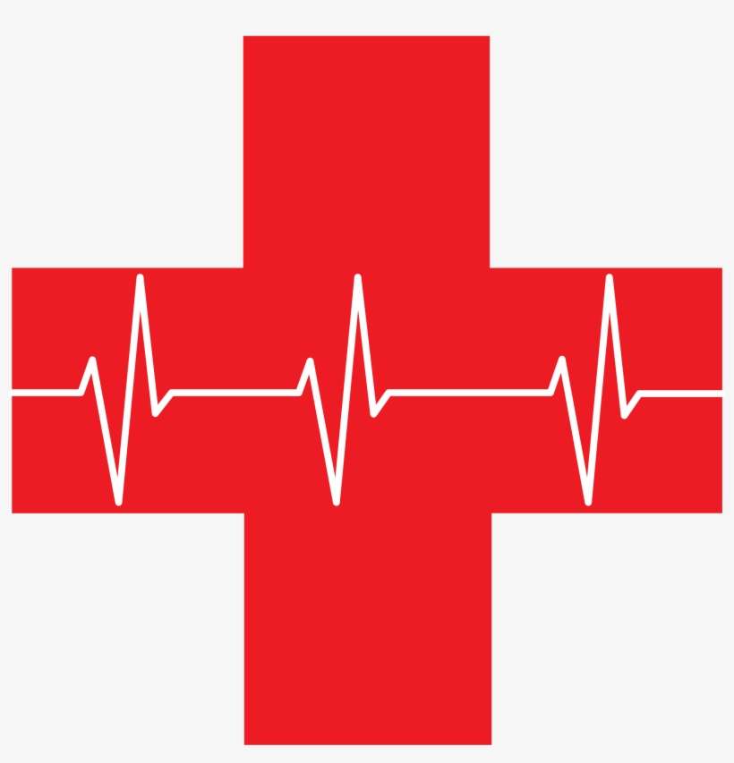 Red Cross First A - Red Cross Symbol Black And White, transparent png download