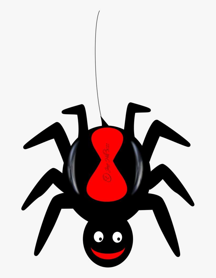 Spider Clipart Free Images A - Red Back Spider Free Clip Art, transparent png download