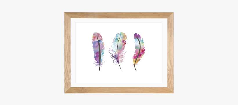 Print - Watercolour Feathers - Dream, transparent png download