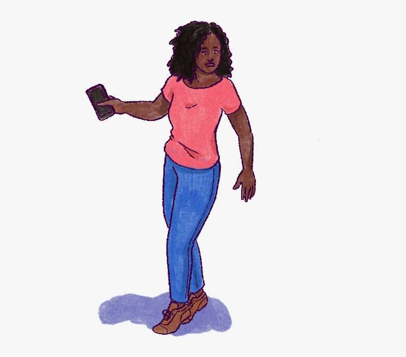 Employee Walking With Smartphone - Smartphone, transparent png download