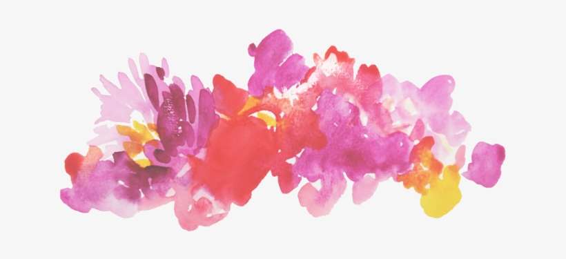 Watercolor Floral Header Sans Text - Watercolor Paint, transparent png download