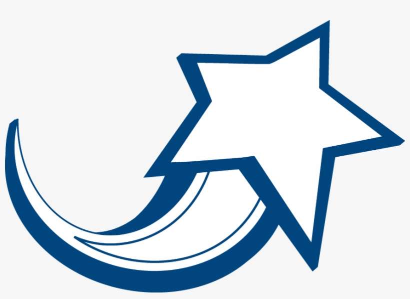Shooting Star Logo - Shooting Stars Clipart Blue PNG Image