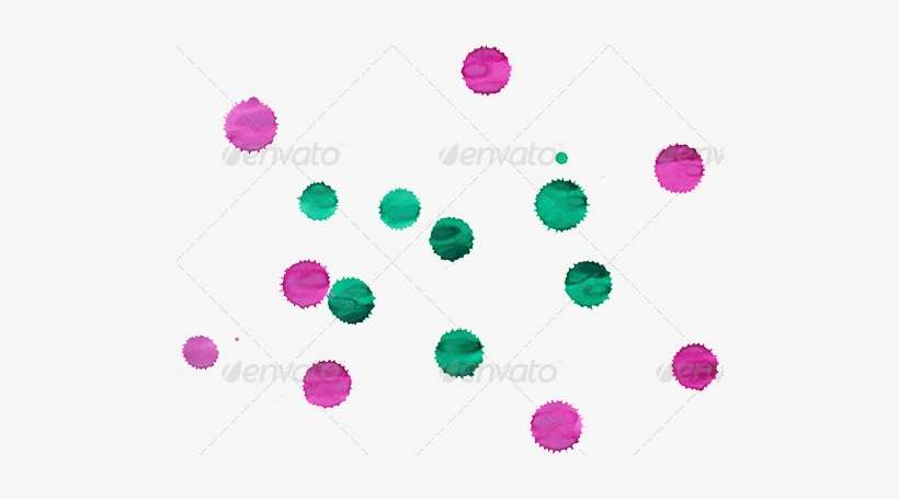 Watercolor Drops And Splatters - Heart, transparent png download