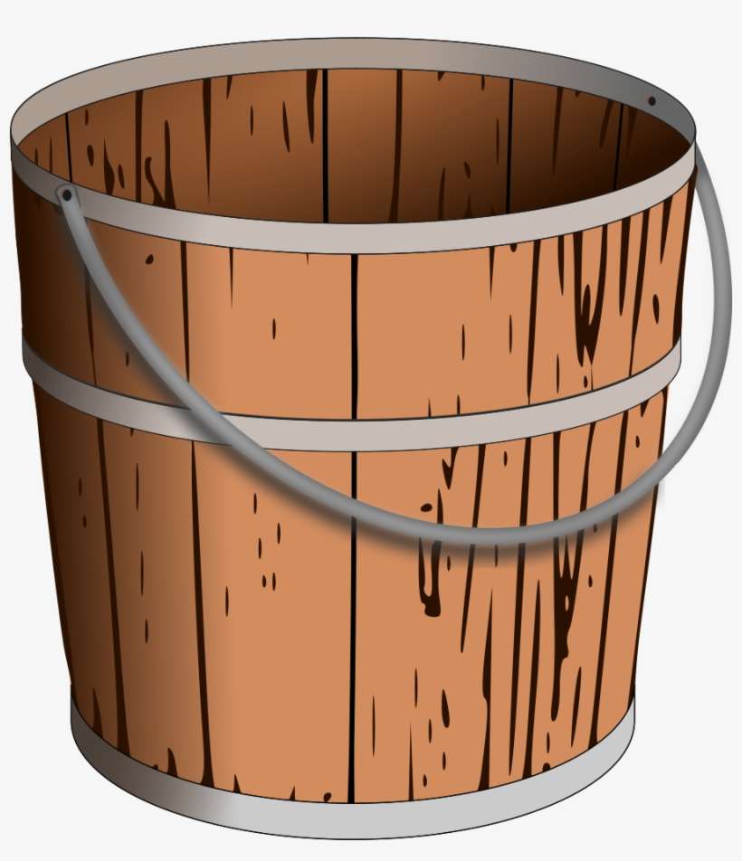 Wooden Bucket Png - Portable Network Graphics, transparent png download