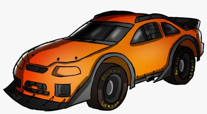 Rocket League Stock Car Front View By Foxifyer On Deviantart - Rocket League Car Drawings, transparent png download