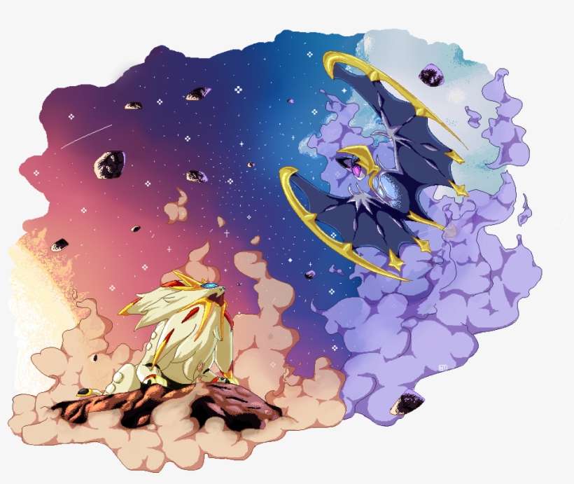 Solgaleo And Lunala Fanart, transparent png download