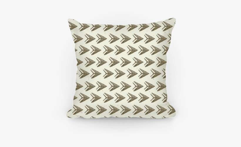 Brown Watercolor Arrow Pattern Pillow - Packaging And Labeling, transparent png download