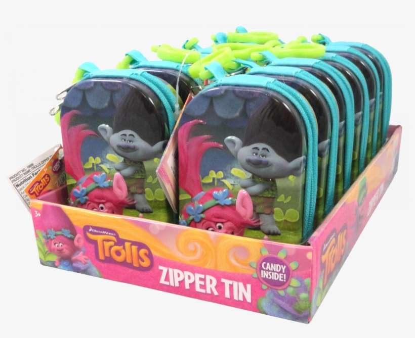 Dreamworks Trolls Zipper Tin - Trolls, transparent png download