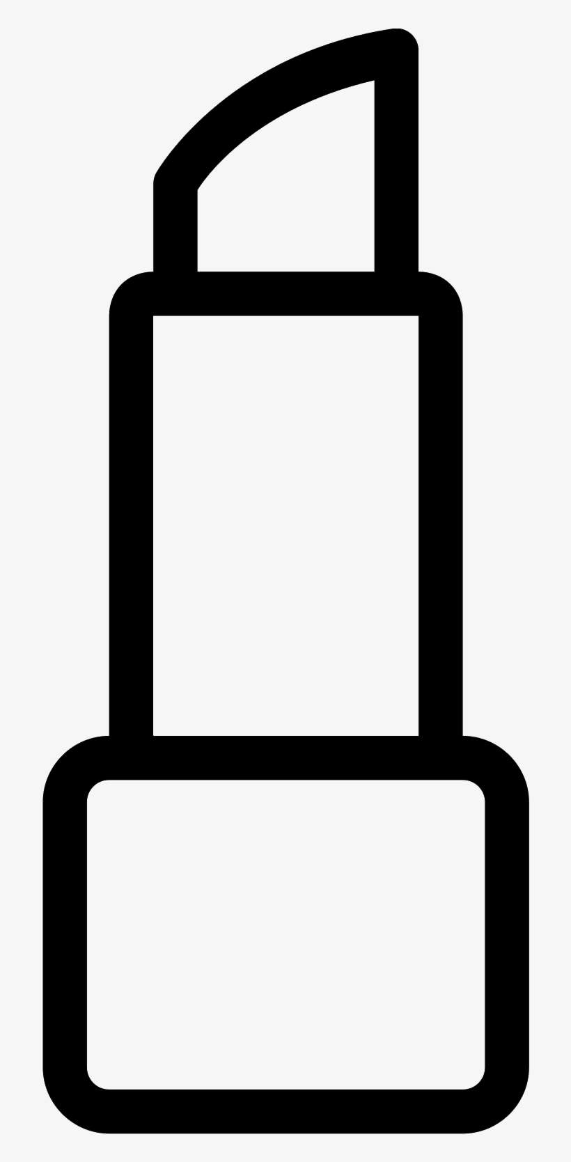 Lipstick Vector Png Jpg Black And White Stock - Lipstick Icon Transparent, transparent png download