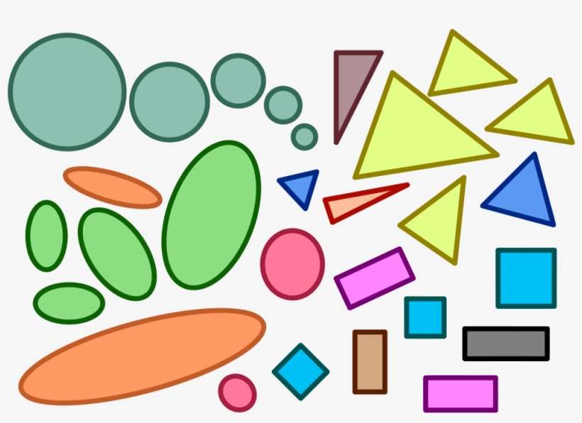 Similar Geometric Shapes - Shapes Clip Art, transparent png download