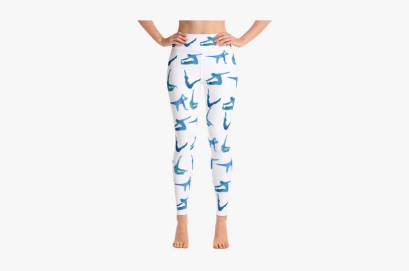 Watercolor Pilates High Waisted Leggings - Boombox Yoga Hose - Yoga Leggings - Yogahosen - Süße, transparent png download