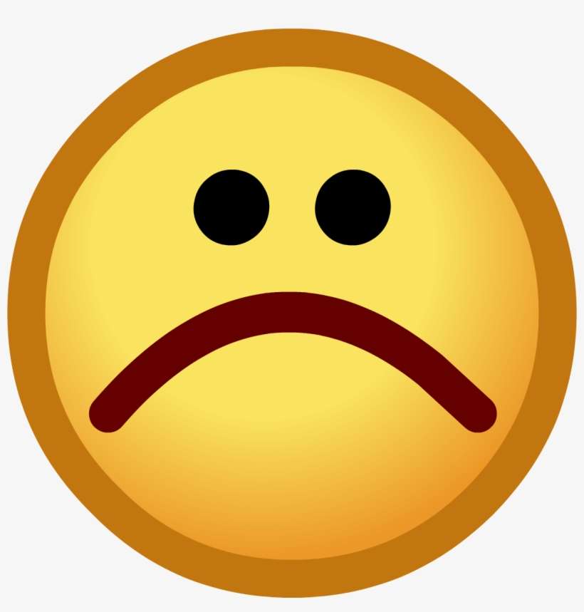 Sad Emoticon - Club Penguin Emoticons, transparent png download