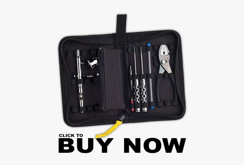 Elastic Straps Within The Protective Case - Iwata Professional Airbrush Maintenance Tool Set, transparent png download