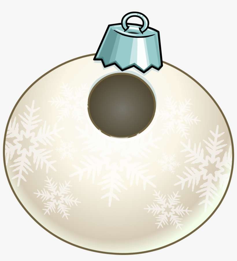 White Snowflake Bauble Clothing Icon Id - Christmas Tree Skirt, transparent png download