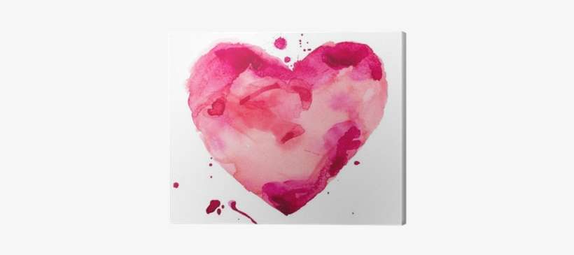 Love, Relationship, Art, Painting Canvas Print • Pixers® - Heart Painting, transparent png download