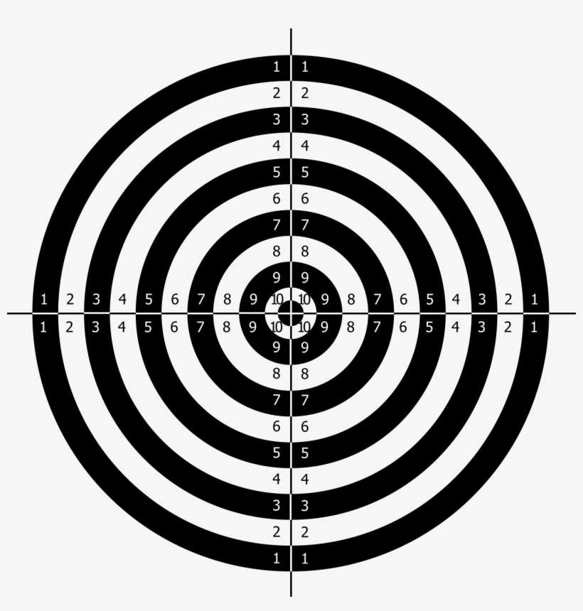 Shooting Target Png Image - Blanco De Tiro Para Imprimir, transparent png download