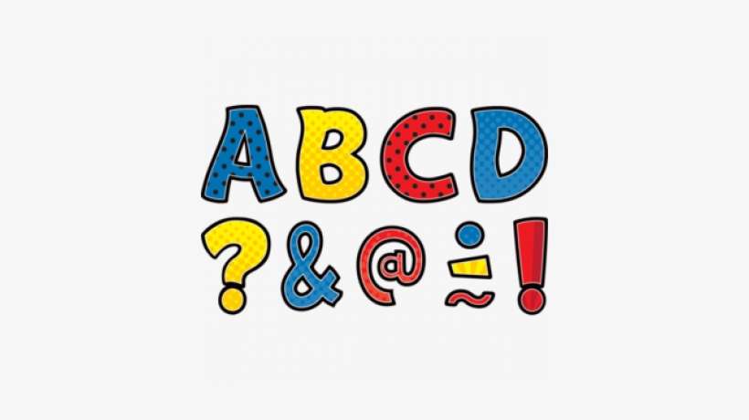 Superhero Funtastic 1-3/4 Clingy Thingies Letters - Clingy Thingies Superhero Funtastic Letters, transparent png download